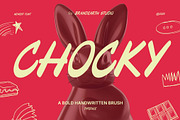 Chocky - Bold Handwritten Brush Font, a Handwritten Font by Brand Earth (Thumbnail 1 of 7)