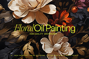 FLORAL Oil Painting Backgrounds, an Illustration by Aire Studio (Thumbnail 1 of 7)