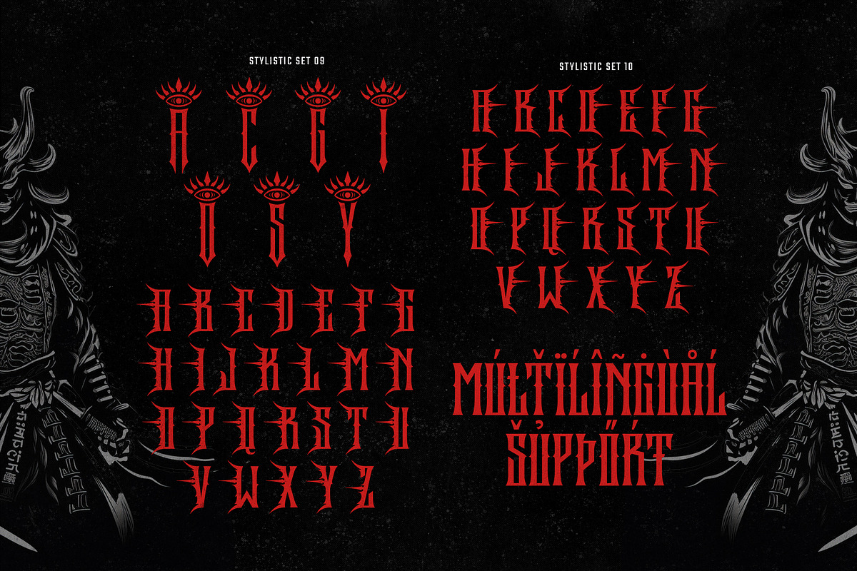 Rockakura typeface, a Blackletter Font by alit design (Photo 16 of 17)