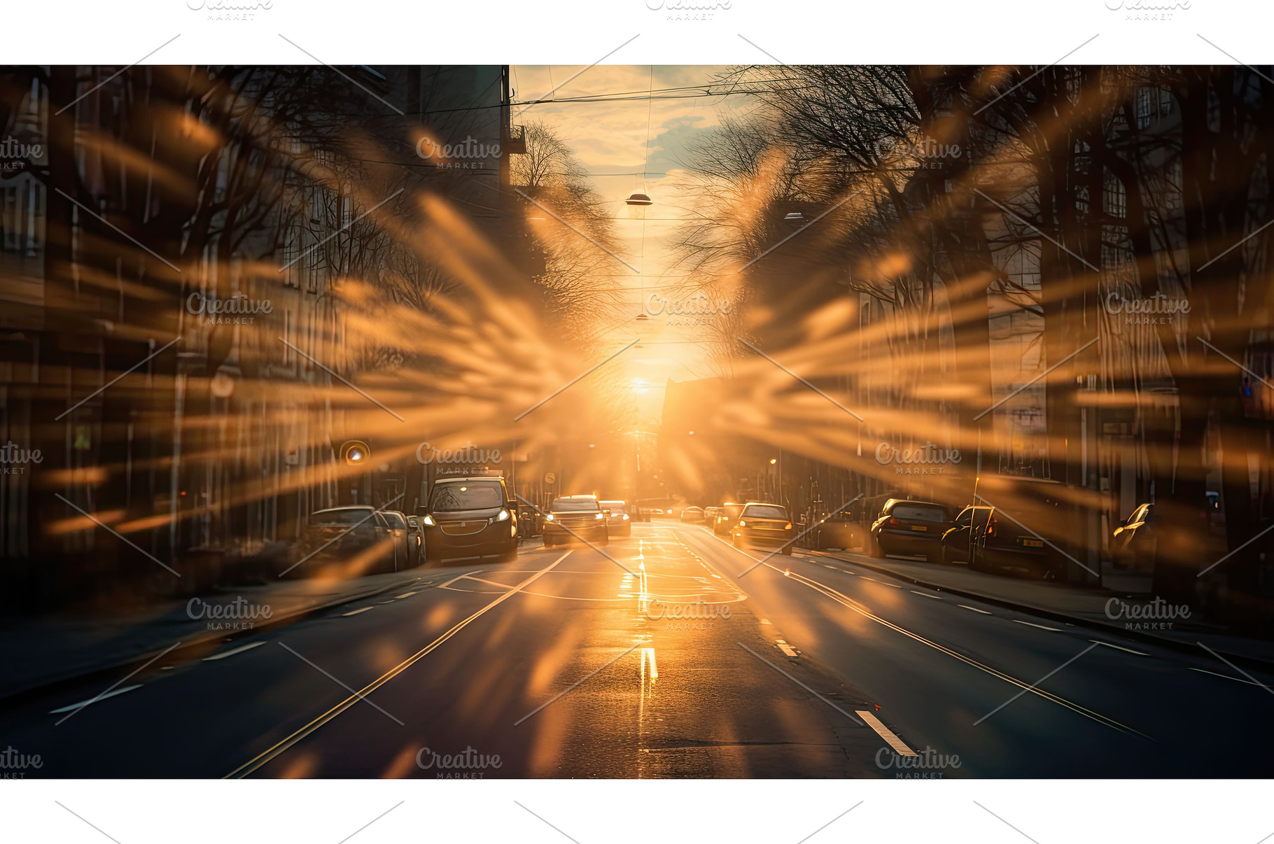 effect starburst light ai generated, an Abstract Photo by pikepicture