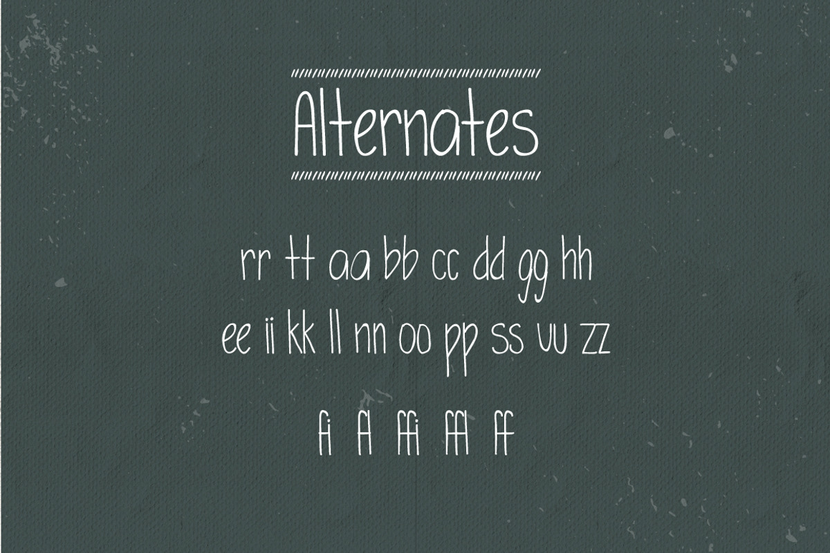 Simplicity Typeface preview 5