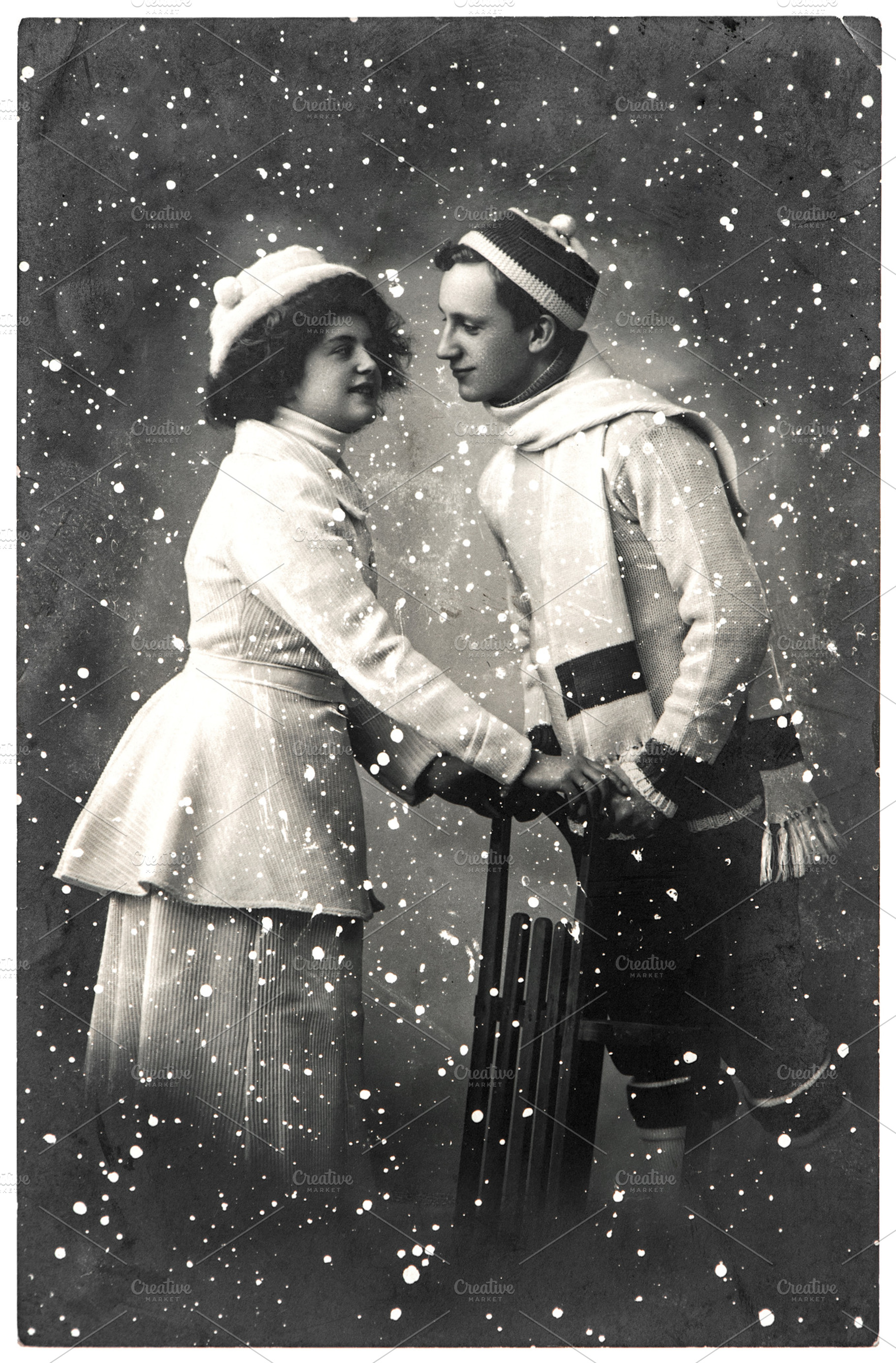 Vintage Christmas picture, a Holiday Photo by LiliGraphie