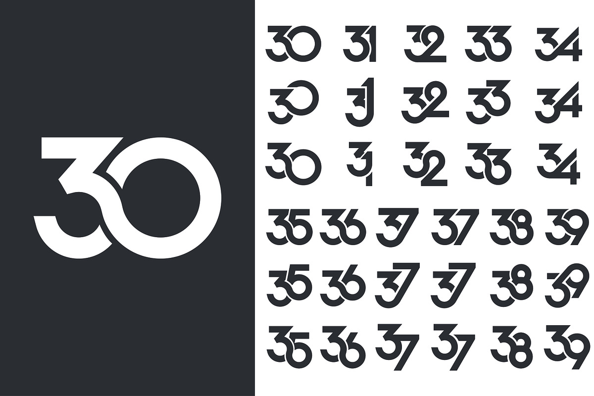 number 30 to 39 logo designs., a Branding & Logo Template by BARONSTD (Photo 2 of 3)