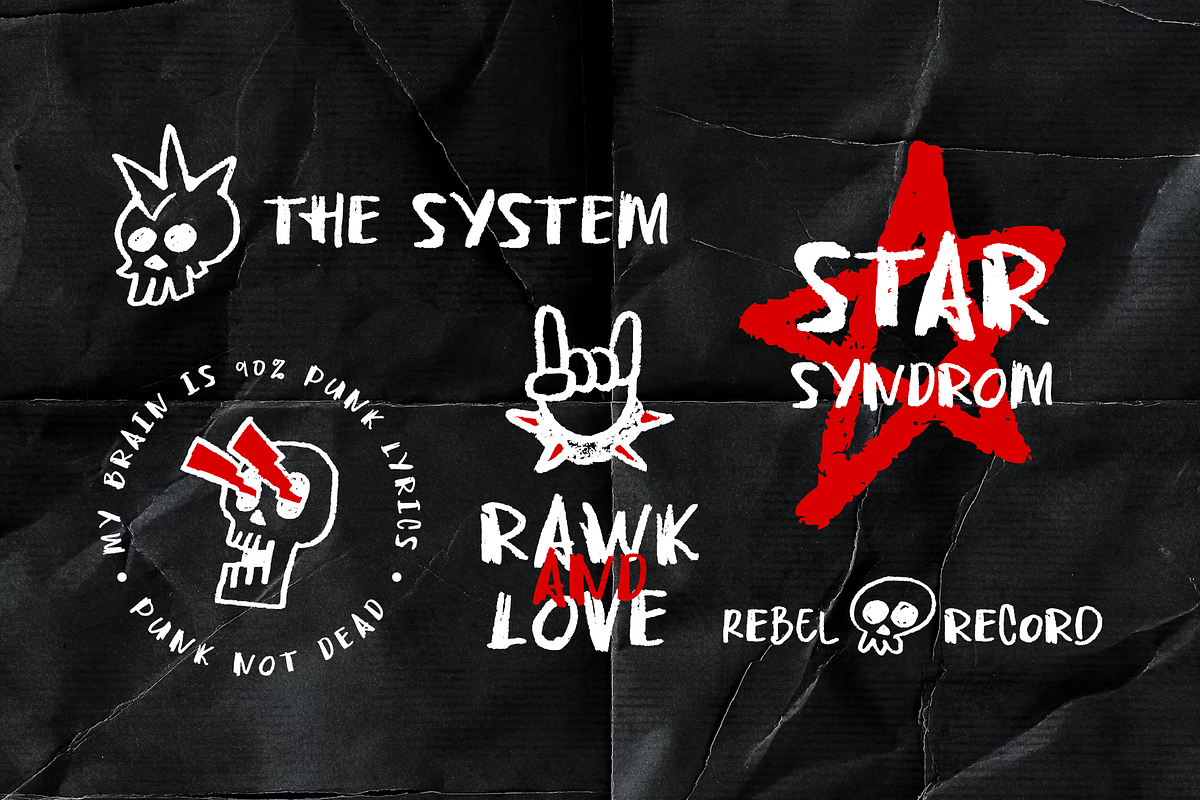 Punk Riot - Handdrawn Punk Font, a Handwritten Font by Badsign Type (Photo 6 of 10)