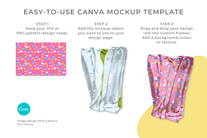 Fabric Display Mockups For Canva