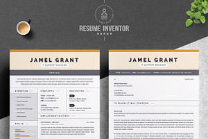 One Page Creative Resume Template