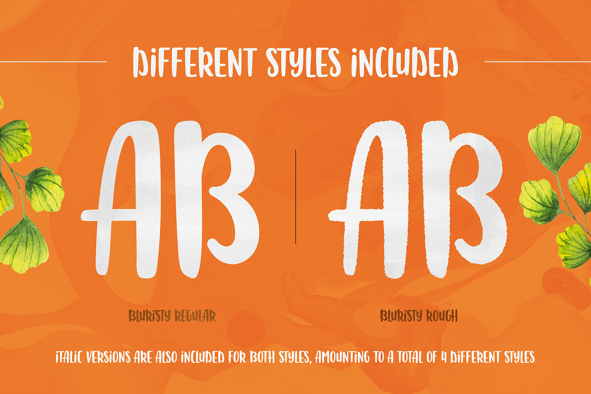 Bluristy - Fun Brush Font preview 3