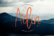 Arlin Brush Font, a Script Font by chekart (Thumbnail 1 of 4)