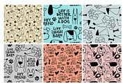 Cute Dogs Vector Set, an Animal Illustration by FourLeafLover (Thumbnail 5 of 17)