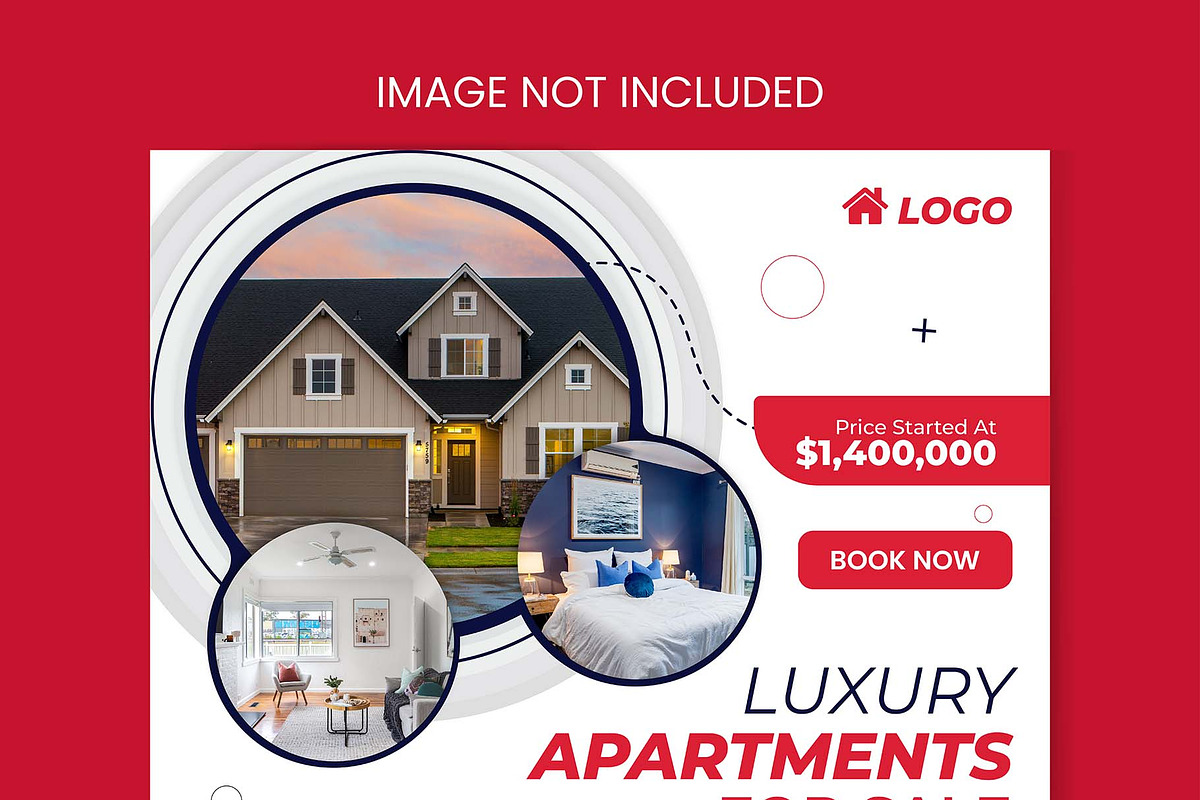 Real estate social media banner, a Decorative Illustration by Photoshop Action (Photo 5 of 17)