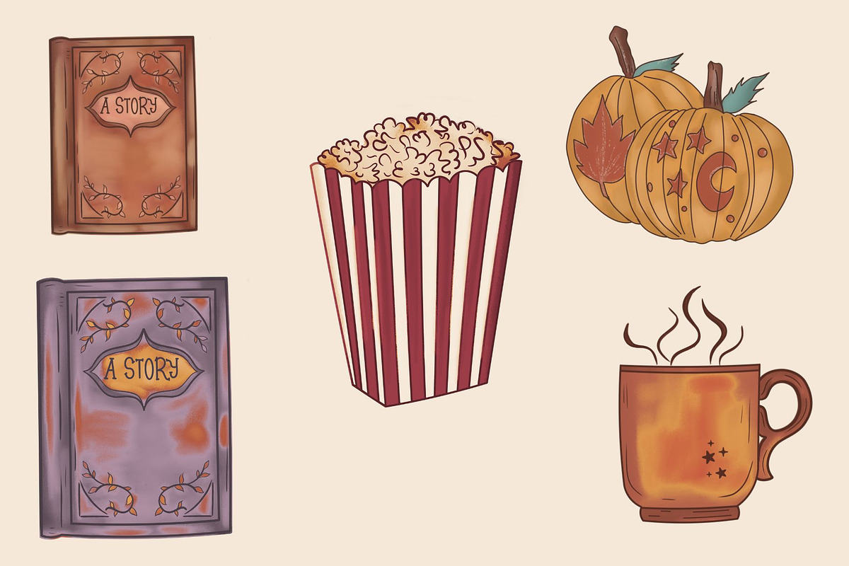 Retro Fall Sublimation Bundle, a Seasonal Illustration by ClipArtTime (Photo 2 of 3)