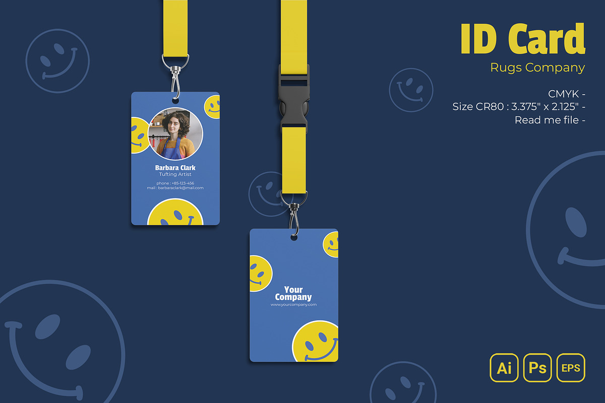 Rugs Company ID Card, a Print Template by Fannan Studio (Photo 1 of 3)