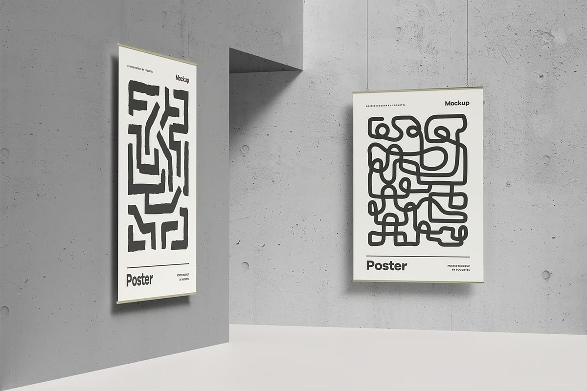 Poster Mock up, an Advertising Mockup by zippypixelstudio (Photo 4 of 13)