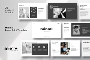 Minimal PowerPoint Template, a Presentation Template by Creative-Work