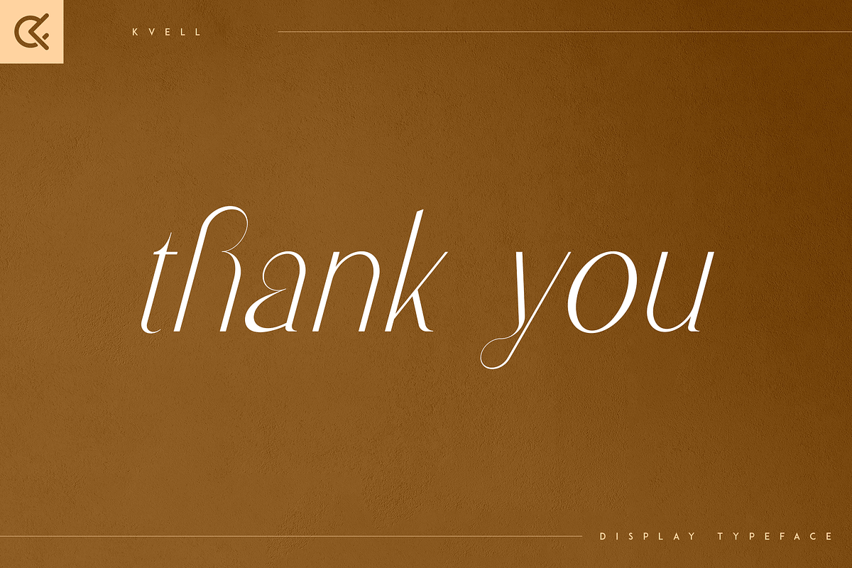Kvell - elegant display typeface, a Serif Font by Only Fonts (Photo 10 of 10)