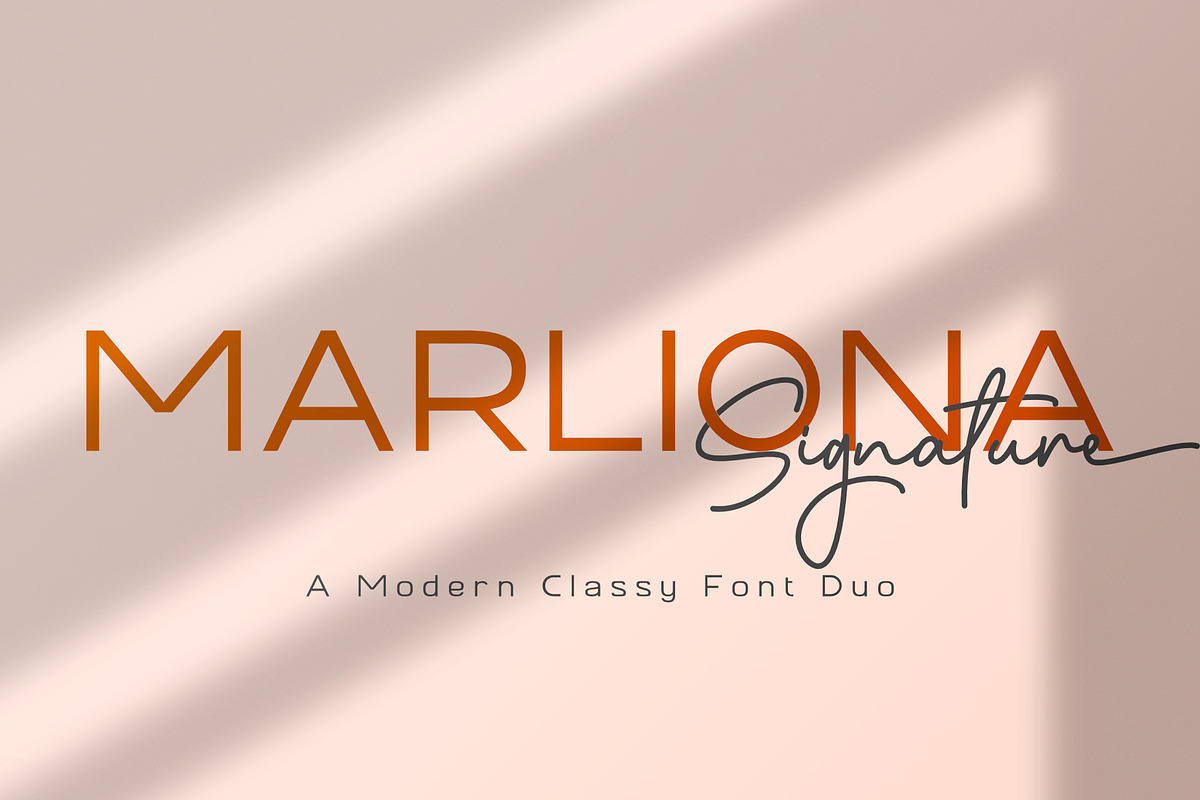 Marliona | A Classy Font Duo, a Sans Serif Font by Andrimada Creative (Photo 1 of 14)
