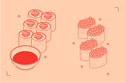 Sushi Vector Food Illustrations, a Food Illustration by TheFoodAtlas (Thumbnail 15 of 15)