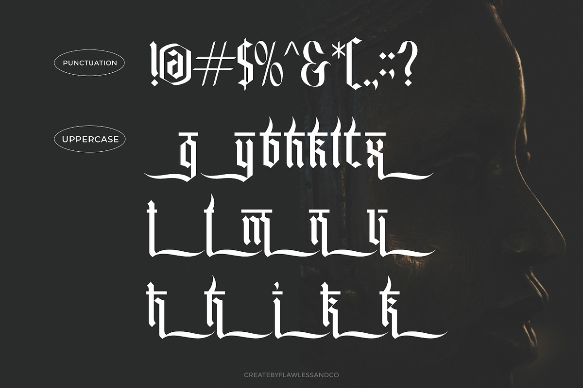 Bhavindra - Hindi Blackletter Font, a Blackletter Font by Flawless And Co (Photo 9 of 10)