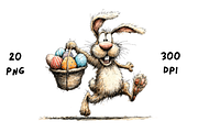 Whimsical Floral Easter Rabbit, an Animal Illustration by GiraffeCreative (Thumbnail 20 of 20)