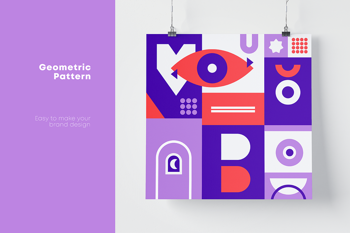 Abstract Bauhaus geometric pattern, a Decorative Illustration by Ninos Mandala (Photo 5 of 5)