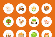 75 Farm Flat Icons, an Emoji Icon by Prosymbols (Thumbnail 9 of 10)