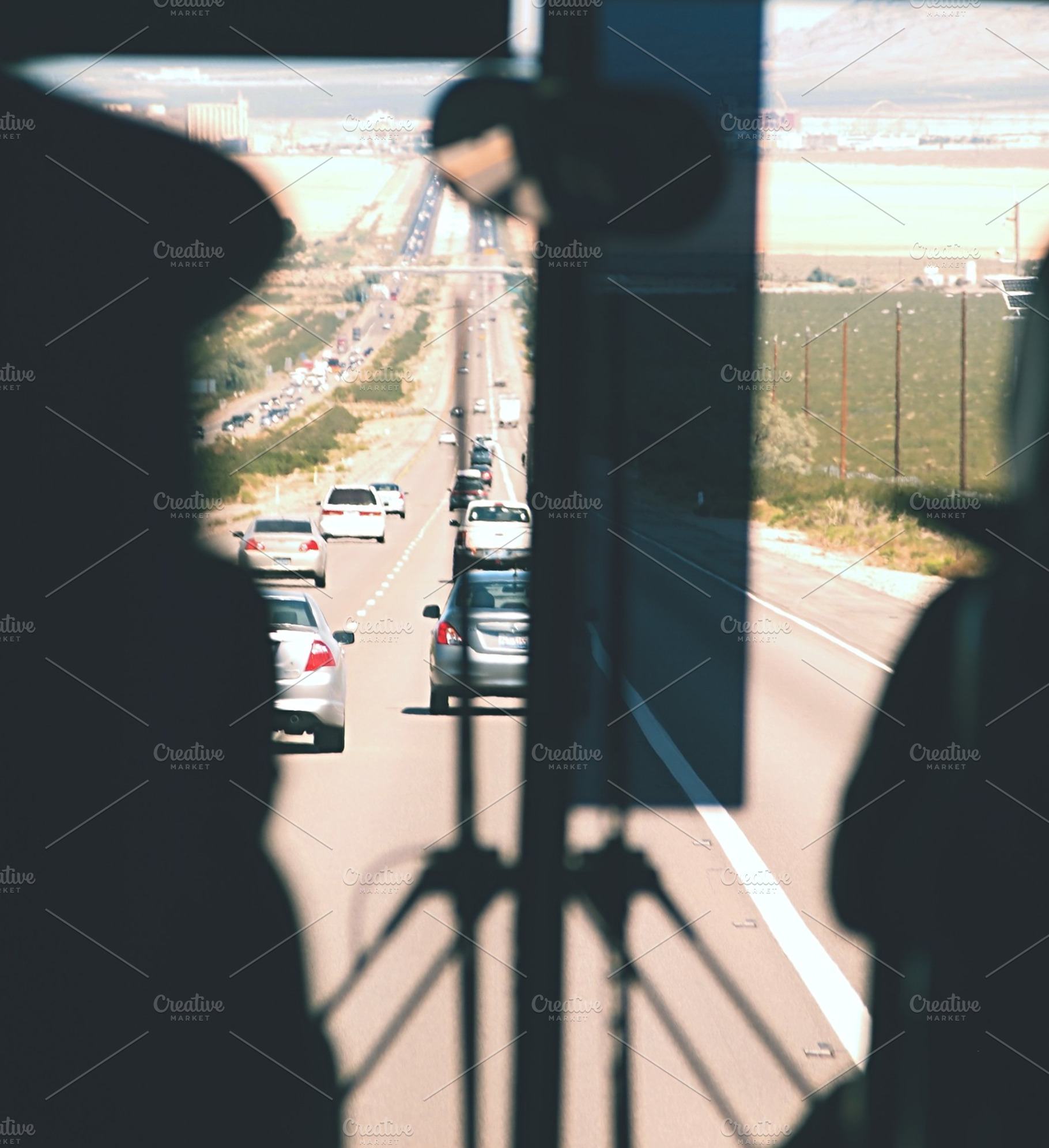 Bus Front Window View