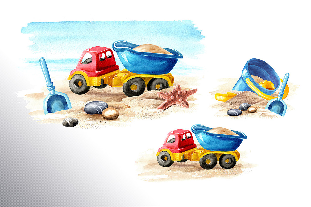 On the Sunny Sand, a Seasonal Illustration by Daria Ustiugova (Photo 5 of 11)