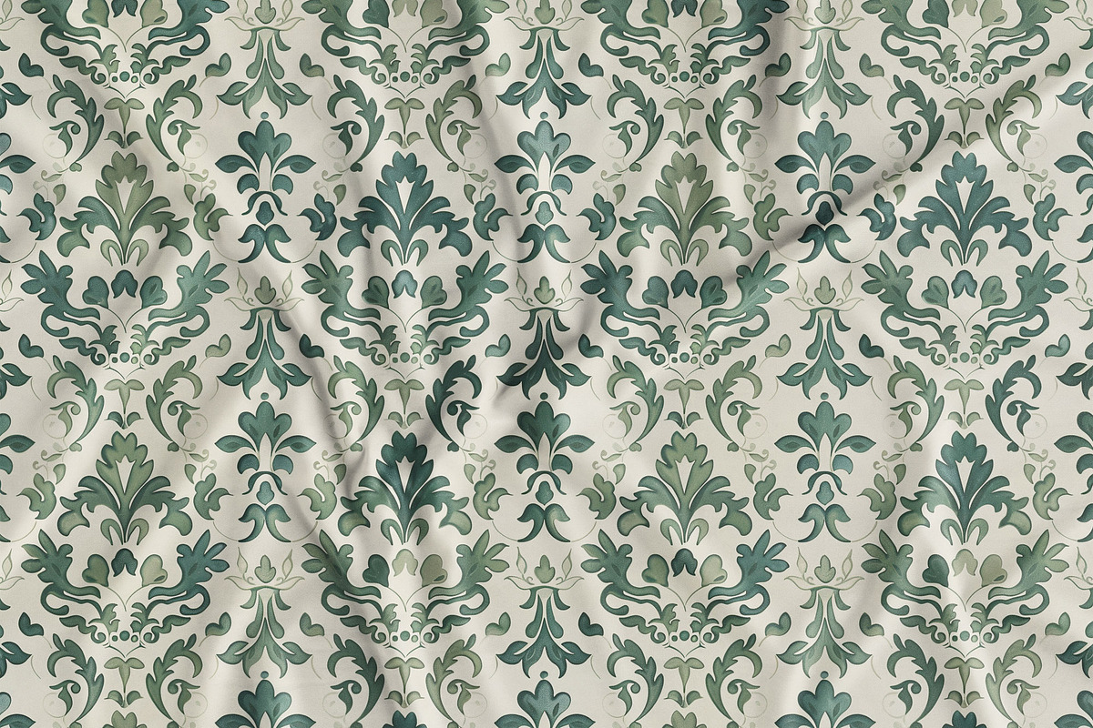 Damask Antique Arabesque Ornament 7, a Pattern Graphic by Olya Creative (Photo 2 of 11)