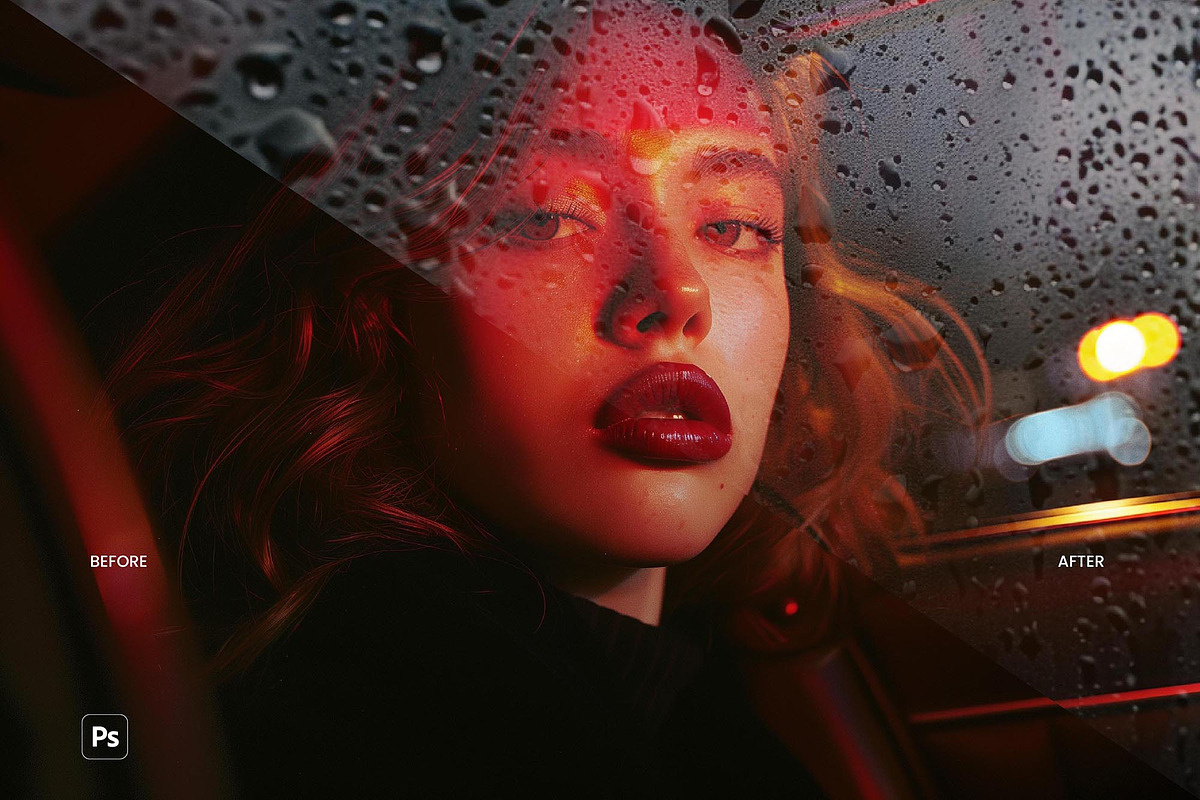 Rainy Glass Photo Effect, a Layer Style Add-On by AndrewPixel (Photo 5 of 7)