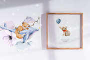 Fairy night Watercolor baby animals, an Animal Illustration by 60secondsArt (Thumbnail 7 of 9)