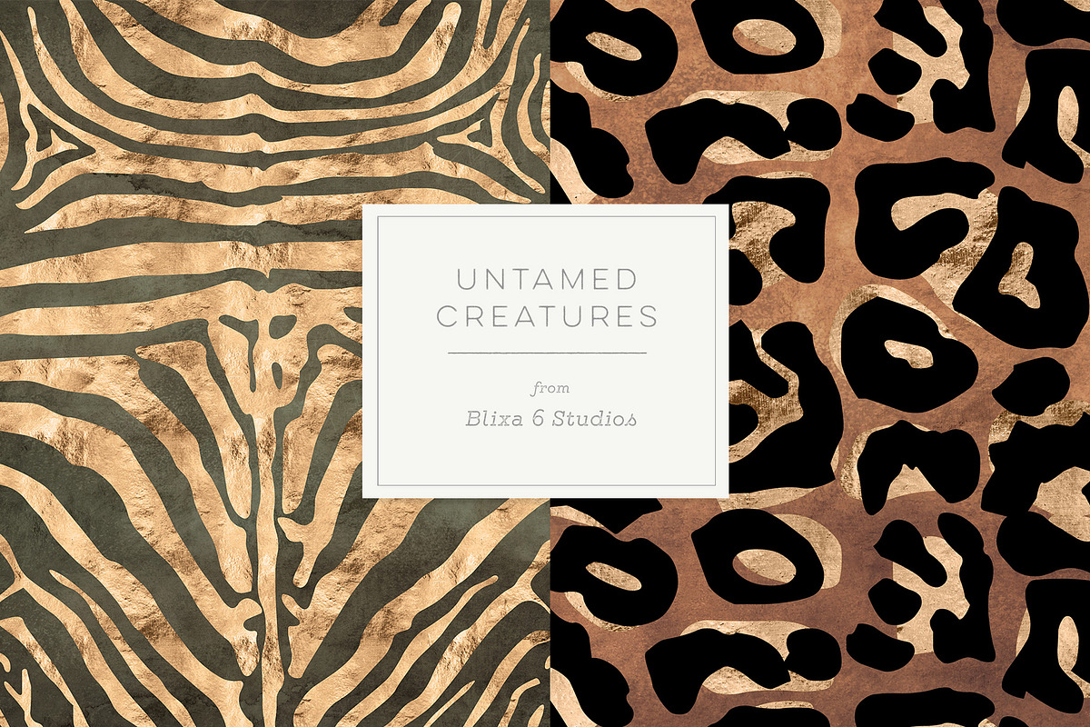 36 Wild Things: Golden Animal Prints, a Pattern Graphic by Blixa 6 Studios (Photo 2 of 10)