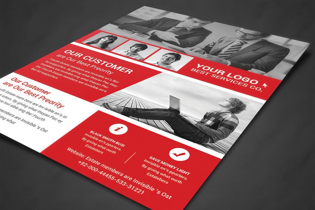 Corporate Business Flyer Template, a Flyer Template by AfzaalGraphics (Photo 2 of 4)