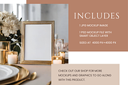 Gold Frame Wedding Sign Mockup, a Merchandise Mockup by Summit Avenue (Thumbnail 4 of 5)