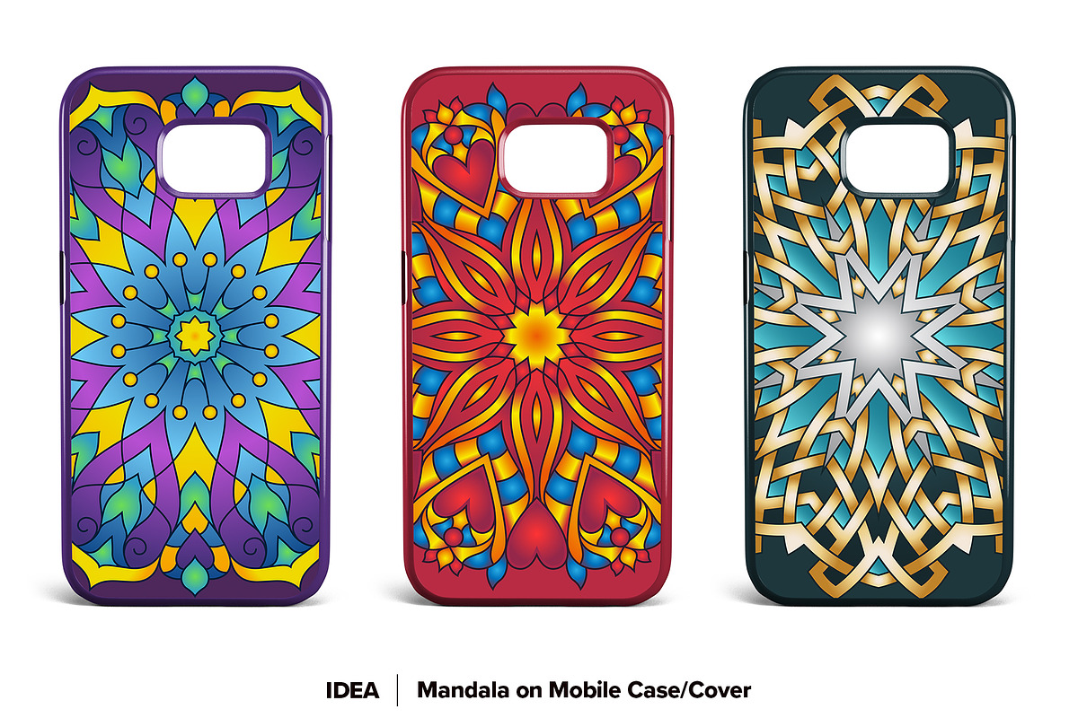 Mandala Vector Ornaments Bundle, a Decorative Illustration by pixaroma (Photo 10 of 43)