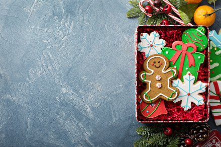 Christmas sugar and gingerbread cookies, a Food & Drink Photo by farwasser