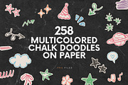 258 Multicolored Chalk Doodles Paper, an Abstract Photo by Ksuview (Thumbnail 1 of 8)