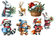 Watercolor Christmas Cabin Clipart, an Illustration by Designworld (Thumbnail 4 of 5)