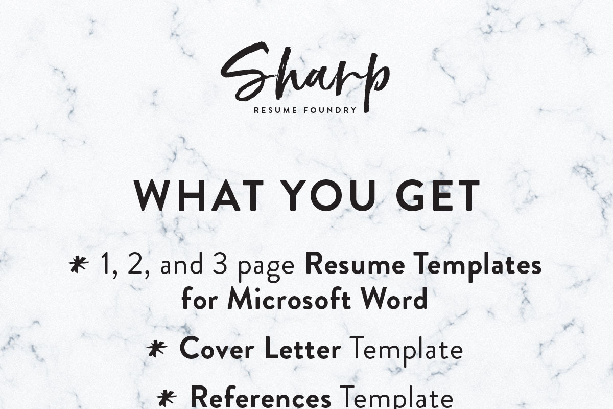 Modern Resume Template for Word, a Resume Template by SharpResumeFoundry (Photo 6 of 7)
