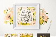 Flower Field pattern & clipart, a Background Graphic by Cozy pattern shop (Thumbnail 5 of 7)