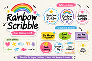 Rainbow Scribble, a Handwritten Font by Wow Magic (Thumbnail 6 of 6)