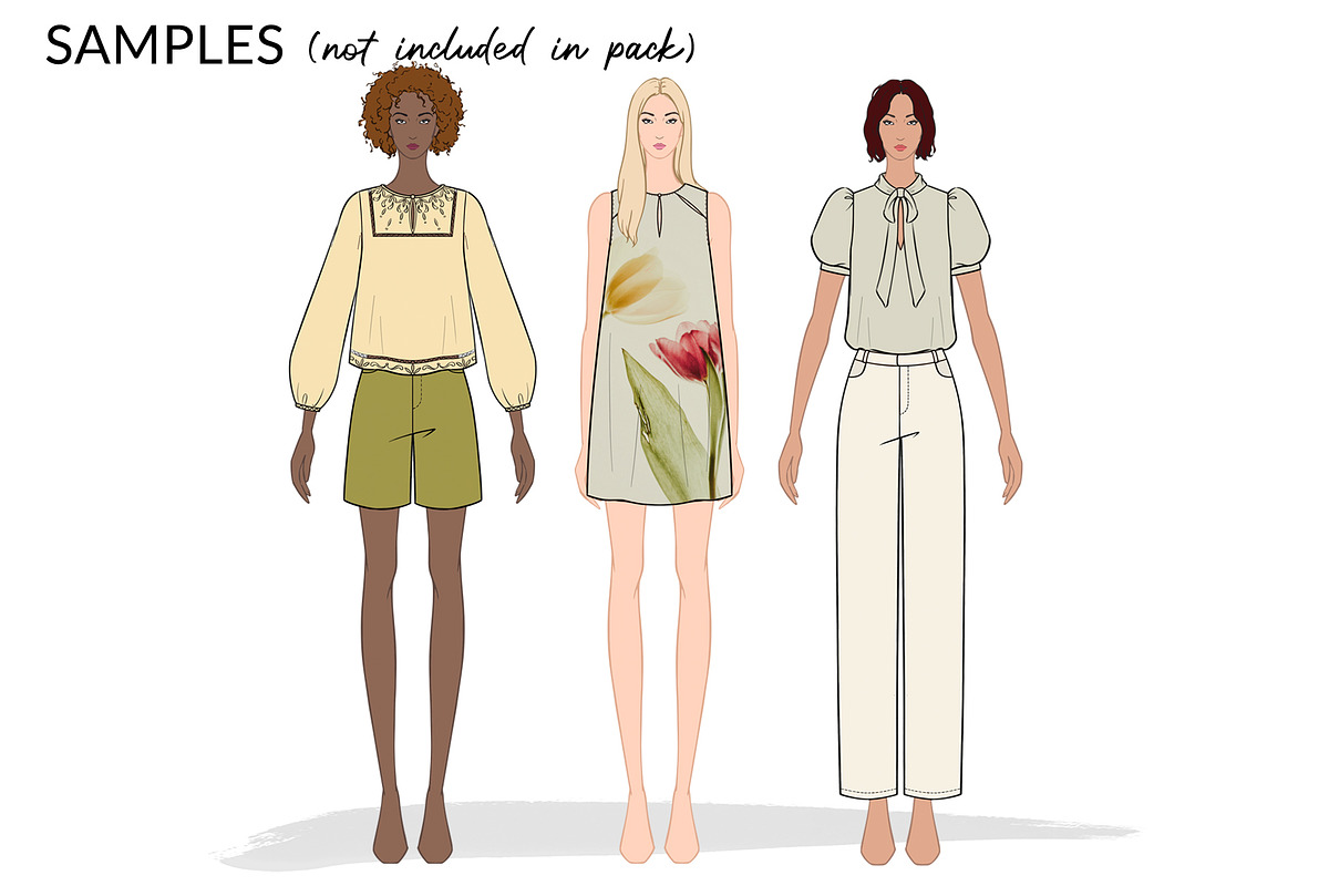 Women's Blouses, a Person Illustration by Art by Lin (Photo 7 of 7)