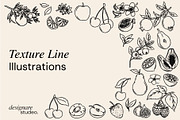 Minimalist Fruits Illustrations PACK, a Decorative Illustration by ginni illustrations (Thumbnail 4 of 6)