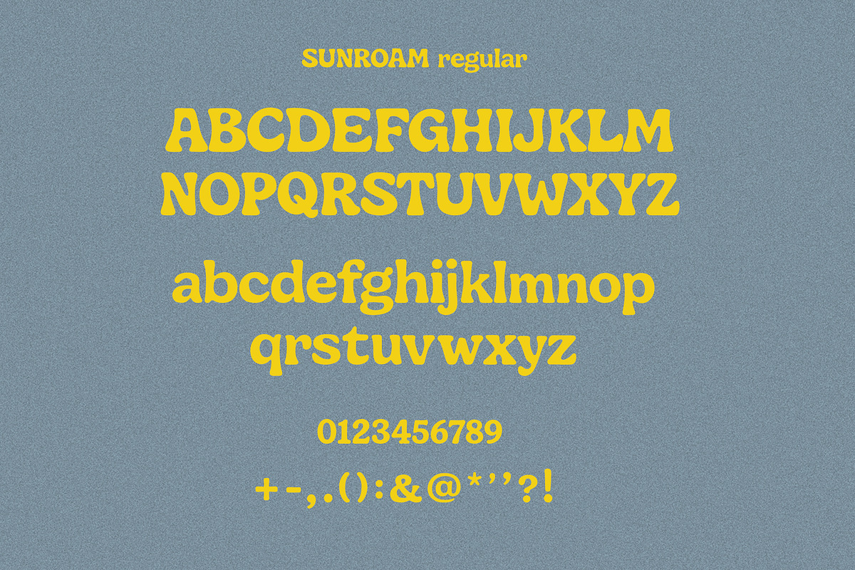 Sunroam Bold Retro Symbols Font Duo, a Font by Laras Wonderland (Photo 6 of 12)