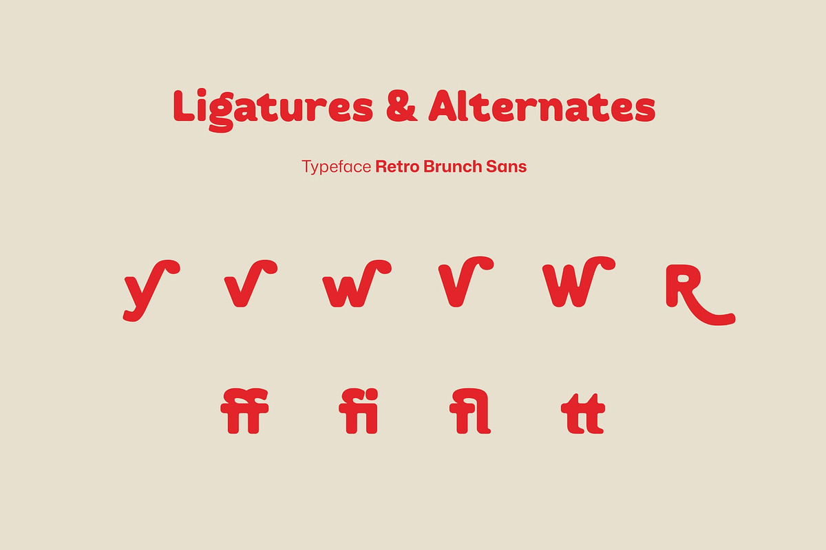 Retro Brunch Sans - Rounded Display, a Sans Serif Font by Studio Moara (Photo 2 of 8)