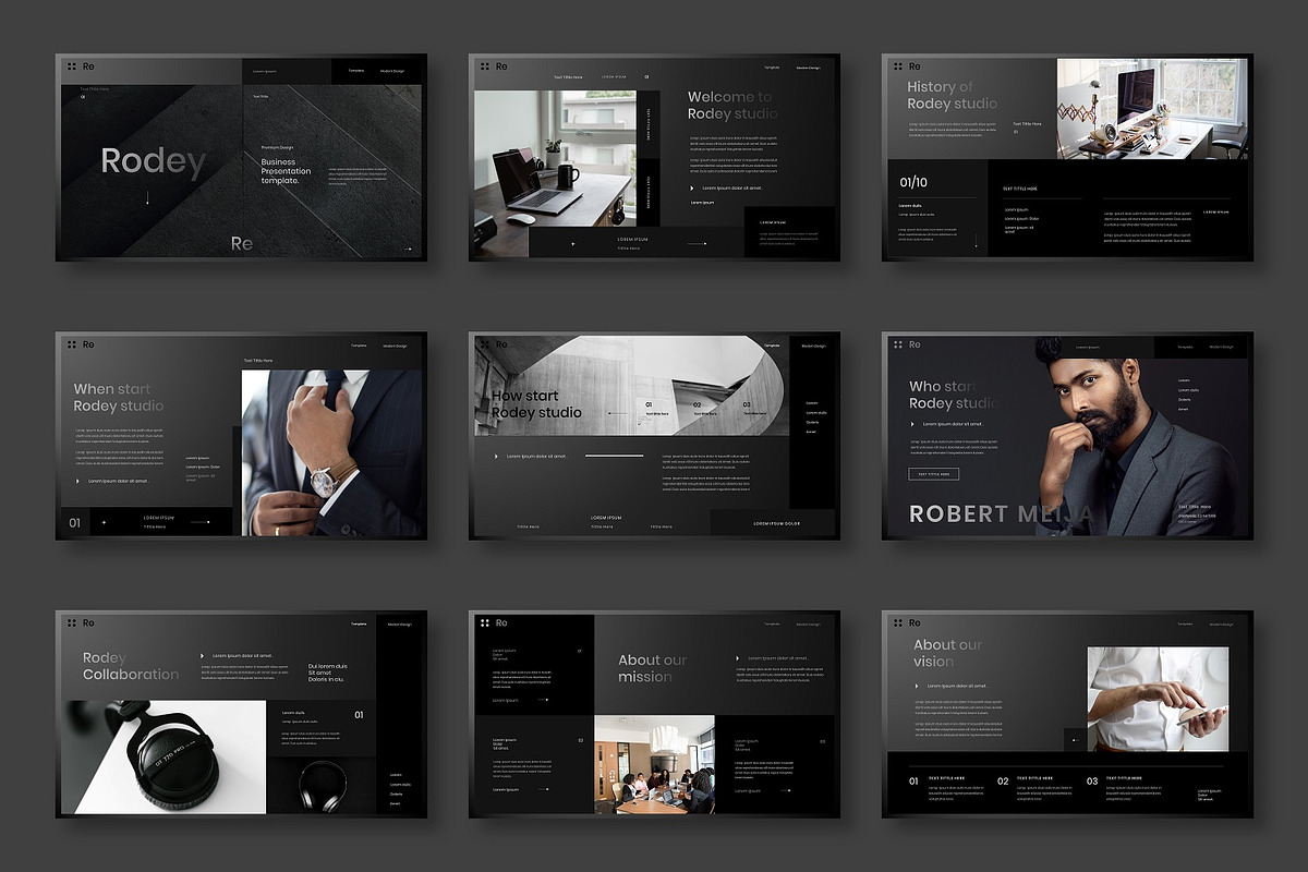 Rodey – Business PowerPoint, a Presentation Template by Dens Creative Studio (Photo 2 of 6)