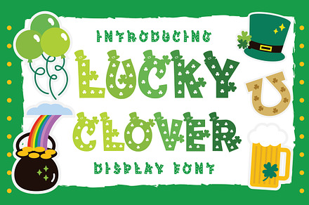 Lucky Clover Font, a Font by caocastudio