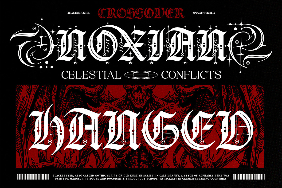 Gryphire Black Typeface, a Blackletter Font by alit design (Photo 4 of 20)