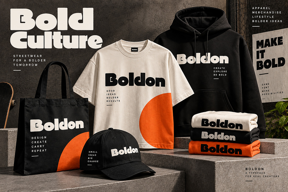 Boldon _ Bold Display Typeface, a Script Font by Wow Magic (Photo 5 of 5)