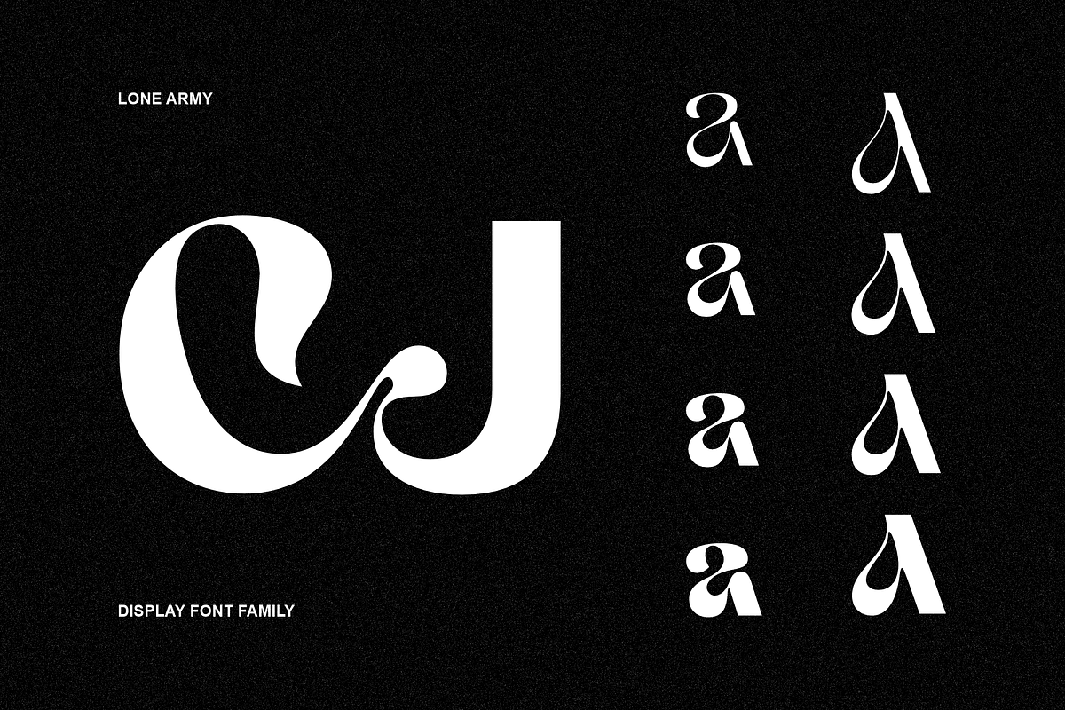 Armany - Display Font Family, a Sans Serif Font by LoneArmy (Photo 11 of 16)