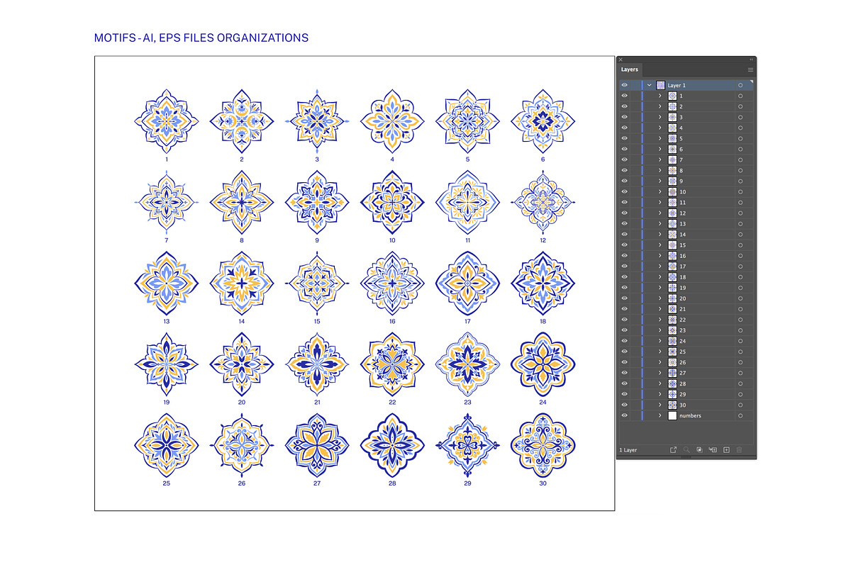Mediterranean Style Tiles and Motifs, a Pattern Graphic by Vodoleyka (Photo 12 of 16)